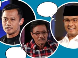 Reaksi Agus, Ahok, dan Anies Ditanya Soal Godaan Pilpres 2019