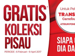 Gratis Pisau Gorme di Transmart Carrefour Pondok Gede