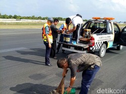 Runway Berlubang, Penerbangan di Pekanbaru Sempat Terganggu