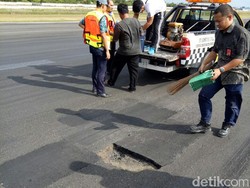 Ini Lubang di Runway Bandara Pekanbaru yang Sempat Ganggu Penerbangan