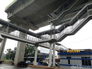 Menjajal Halte Tertinggi di Proyek Busway Layang Ciledug-Tendean