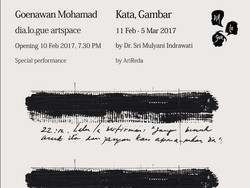 100 Karya Goenawan Mohamad Dipamerkan di Dia.Lo.Gue Artspace