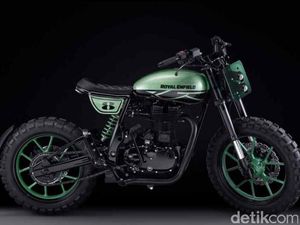 Royal Enfield Classic 500 Green Fly, Motor Pelahap Segala Medan