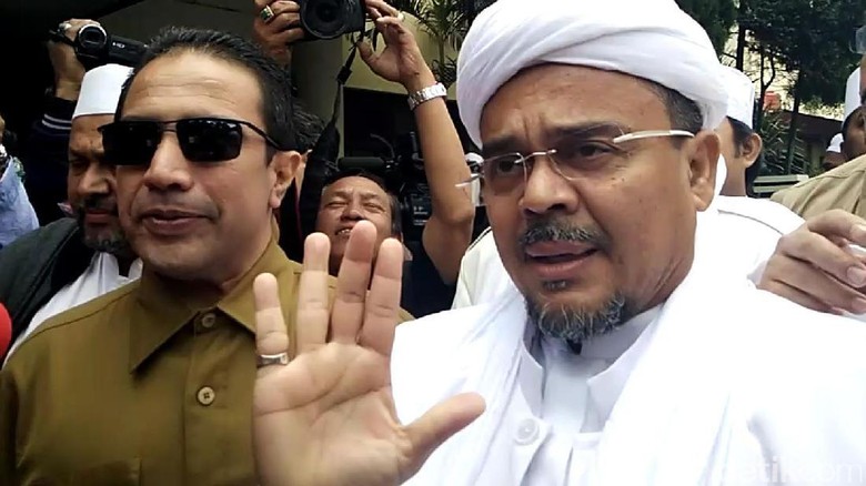 Perlawanan Habib Rizieq Saat Jadi Tersangka