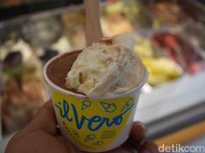 Il Vero Gelateria: Lembutnya Artisan Gelato Rasa Bacio dan Salted Caramel Biscuit