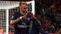Di posisi ketiga ada Angel Di Maria yang dijual MU ke PSG tahun 2015. Harganya 63 juta Euro (Dean Mouhtaropoulos/Getty Images)