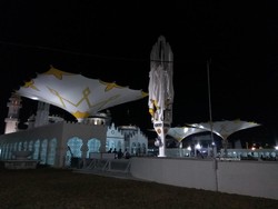Gubernur Aceh Resmikan Payung Masjid Baiturrahman yang Mirip Nabawi