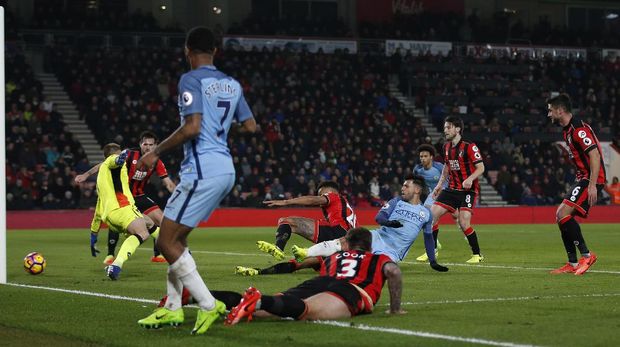 Kalahkan Bournemouth, City Naik ke Posisi Dua