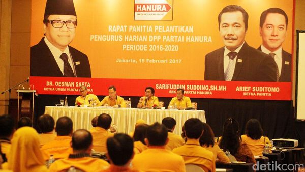 Pengurus Harian Hanura Dilantik 22 Februari