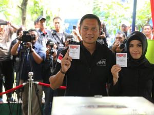Usai Mencoblos, Agus Datangi Rumah SBY di Mega Kuningan