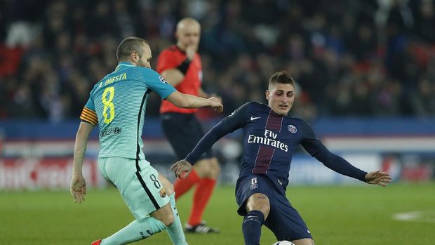 Marco Verratti sempat dikait-kaitkan dengan Barcelona pada bursa transfer.