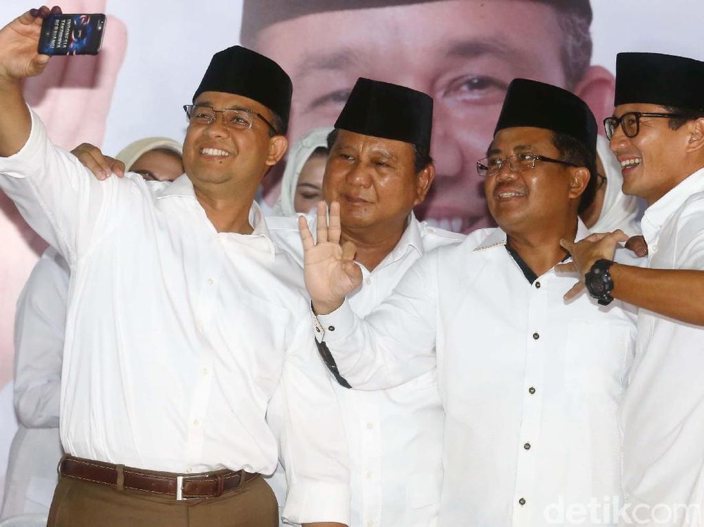 DKI Dapat Opini WTP, Gerindra: Prabowo Tak Salah Pilih Anies-Sandi DKI Dapat Opini WTP, Gerindra: Prabowo Tak Salah Pilih Anies-Sandi