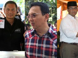 Gaya Keren Agus, Ahok dan Anies Saat Nyoblos di TPS