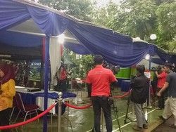 Didominasi Warna Biru, Begini Penampakan TPS Agus Yudhoyono