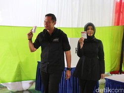 Usai Mencoblos, Agus Yudhoyono Datangi Rumah SBY di Mega Kuningan