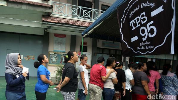 Warga Binaan Rutan Pondok Bambu juga Ikut Nyoblos