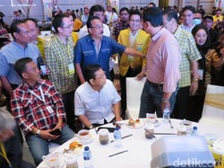 Ahok Hadiri Real Count Partai Golkar di Hotel Fairmont