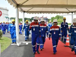 Jonan dan Rini Resmikan Proyek Pipa Minyak Kilang Balongan Rp 1,7 T