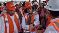 Sri Mulyani Blusukan ke Proyek Tol Semarang-Solo