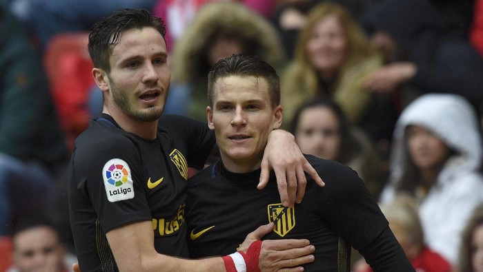 Gameiro Hat-trick, Atletico Taklukkan Sporting Gijon 4-1