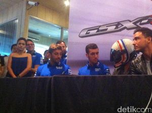 Giliran Andrea Iannone dan Alex Rins Sambangi Jakarta