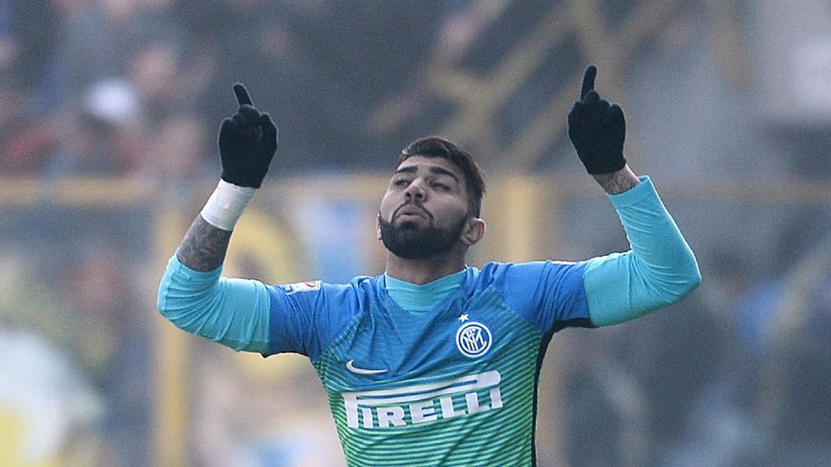 Gabigol saat di Inter Milan. (Foto: Mario Carlini / Iguana Press/Getty Images)
