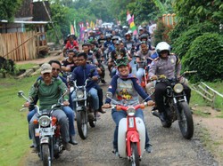 Keliling Lampung Timur Bersama Pecinta Motor Tua