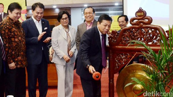 Sri Mulyani Hingga Setya Novanto di Seminar APBN Golkar