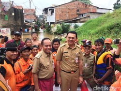 Ahok Sebut Banjir di Jaktim karena Sodetan Bidara Cina Belum Selesai
