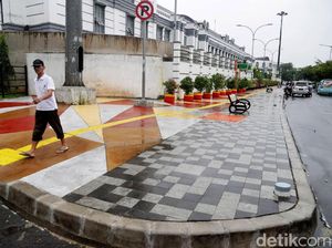 Potret Trotoar Cantik di Jakarta Potret Trotoar Cantik di Jakarta