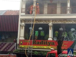 Toko Batik di Malioboro Terbakar