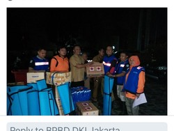 BPBD DKI Salurkan Bantuan ke Sejumlah Wilayah Terdampak Banjir