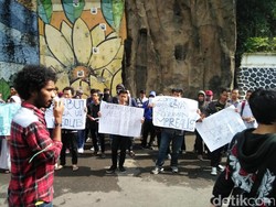 Kedatangan Menteri ESDM di Kampus UMM Disambut Demo Mahasiswa