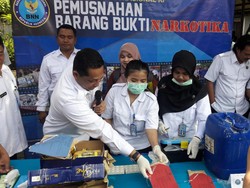 BNN Libatkan IPB Musnahkan Narkoba Blue Sapphire