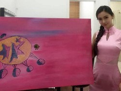 Lukisan Rp 347 Juta Karya Model Cantik Dipertanyakan Netizen