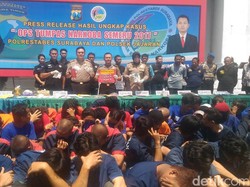 Polrestabes Surabaya Amankan 156 Tersangka Narkoba