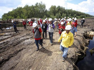 Peserta Field Trip Manajemen Terpadu Lahan Gambut Kunjungi HTI