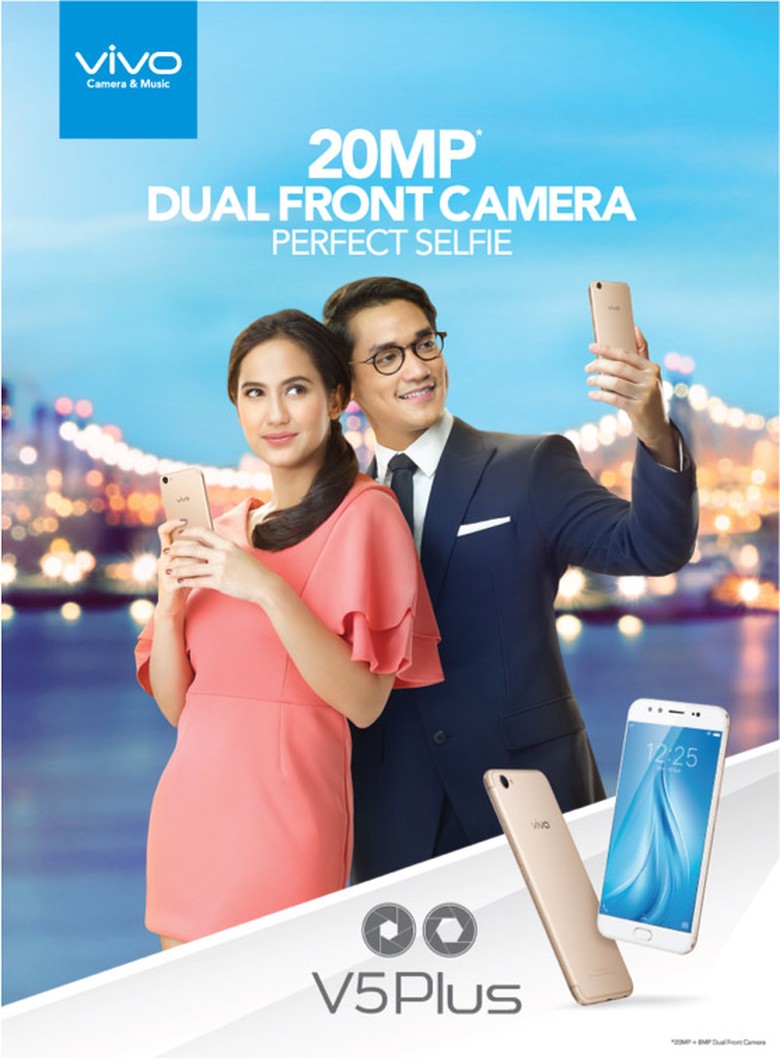 Usung Dual Front Camera & Hi-Fi Music, Vivo V5Plus Makin Unggul