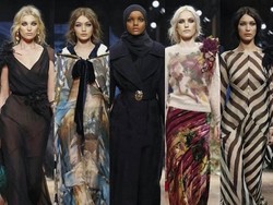 Bareng Gigi Hadid, Hijabers Halima Jadi Model di Milan Fashion Week