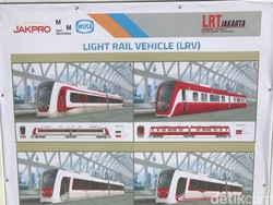 Berkelir Merah Putih, Ini Tampilan LRT Kelapa Gading-Velodrome
