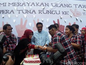 Hadiri Ulang Tahun Pospera, Djarot Semangati Kaum Difabel