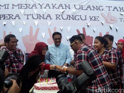 Hadiri Ulang Tahun Pospera, Djarot Semangati Kaum Difabel