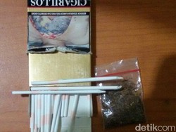 Polres Kuningan Tangkap Pria Pemilik 25 Linting Tembakau Gorila