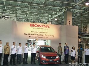 Produksi Honda Capai 1 Juta Unit, Jazz dan Mobilio Mendominasi