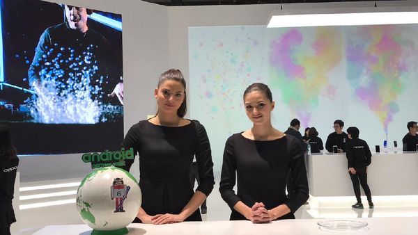 Mengintip persiapan booth OPPO di MWC