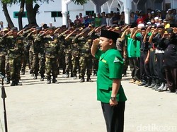 Ansor, Banser dan Pagar Nusa Gelar Apel Kebangsaan di Situbondo