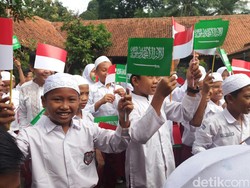 Pelajar di Kota Bogor Antusias Sambut Raja Salman