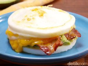 Yuk, Bikin Burger dari Telur yang Gurih Enak Tanpa Roti!