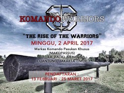 Jelang HUT, Kopassus Gelar Ajang Lomba Lari Komando Warriors 