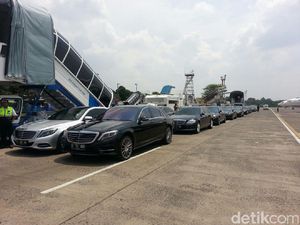 Mobil Mewah Penjemput Rombongan Raja Salman